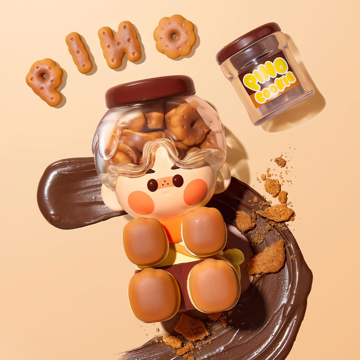 POPMART Pino Jelly Chocolate Cookie 200% Figurine