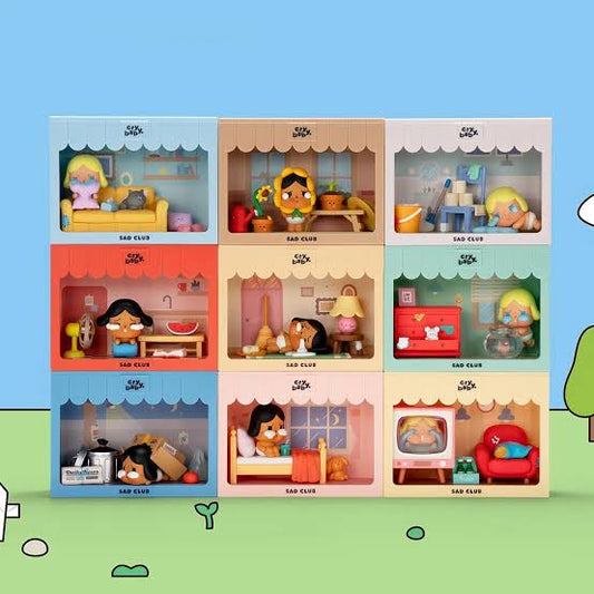 POPMART CryBaby Sad Club Series Scene Sets