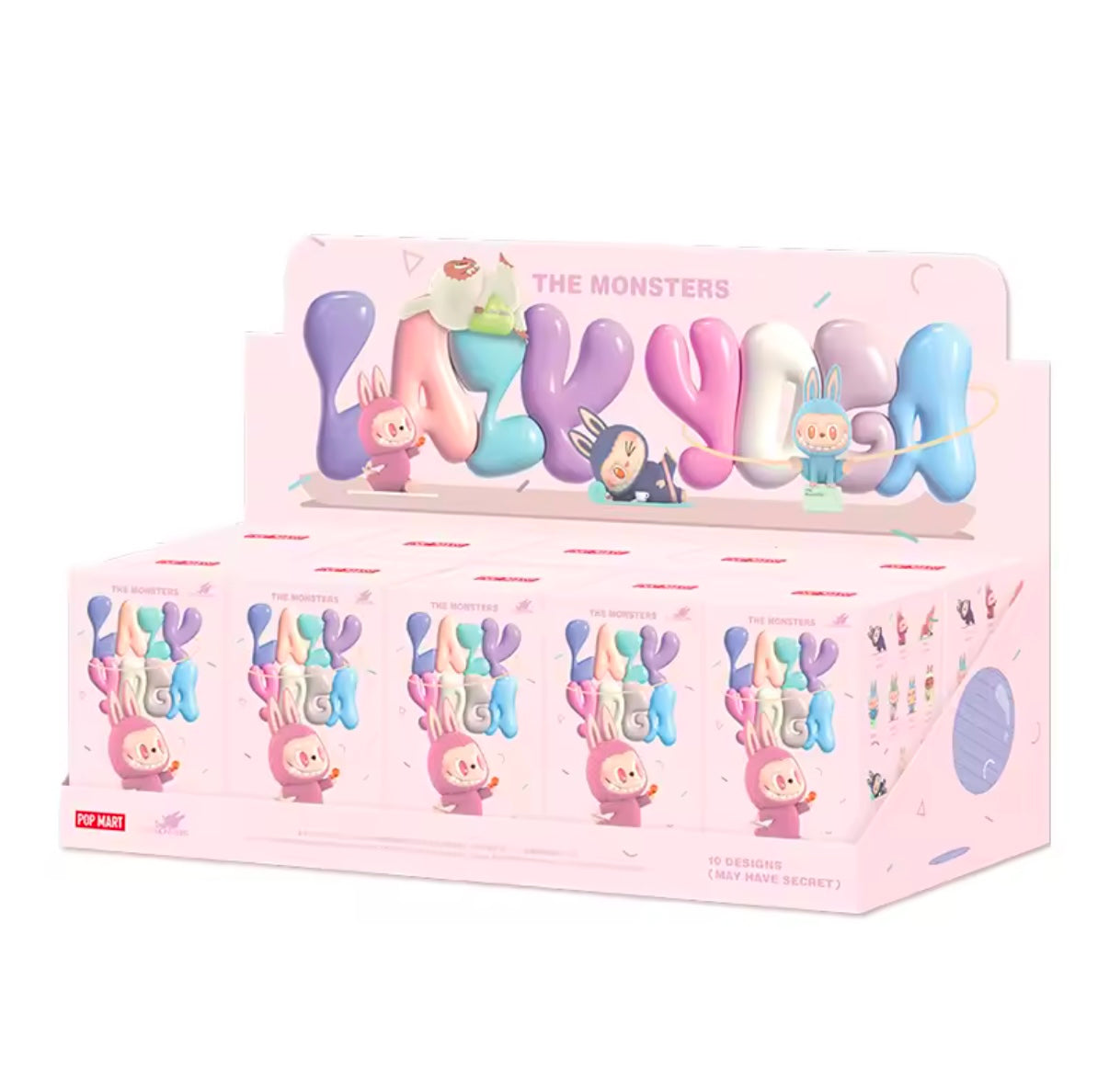 POPMART The Monsters Labubu Lazy Yoga Series Figurine