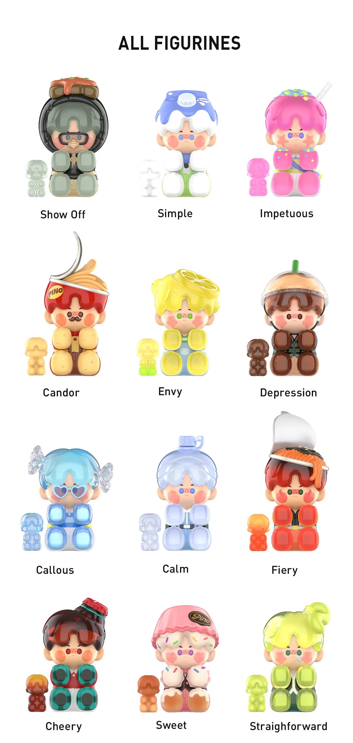 POPMART Pino Jelly Taste & Personality Quiz Series Figurine