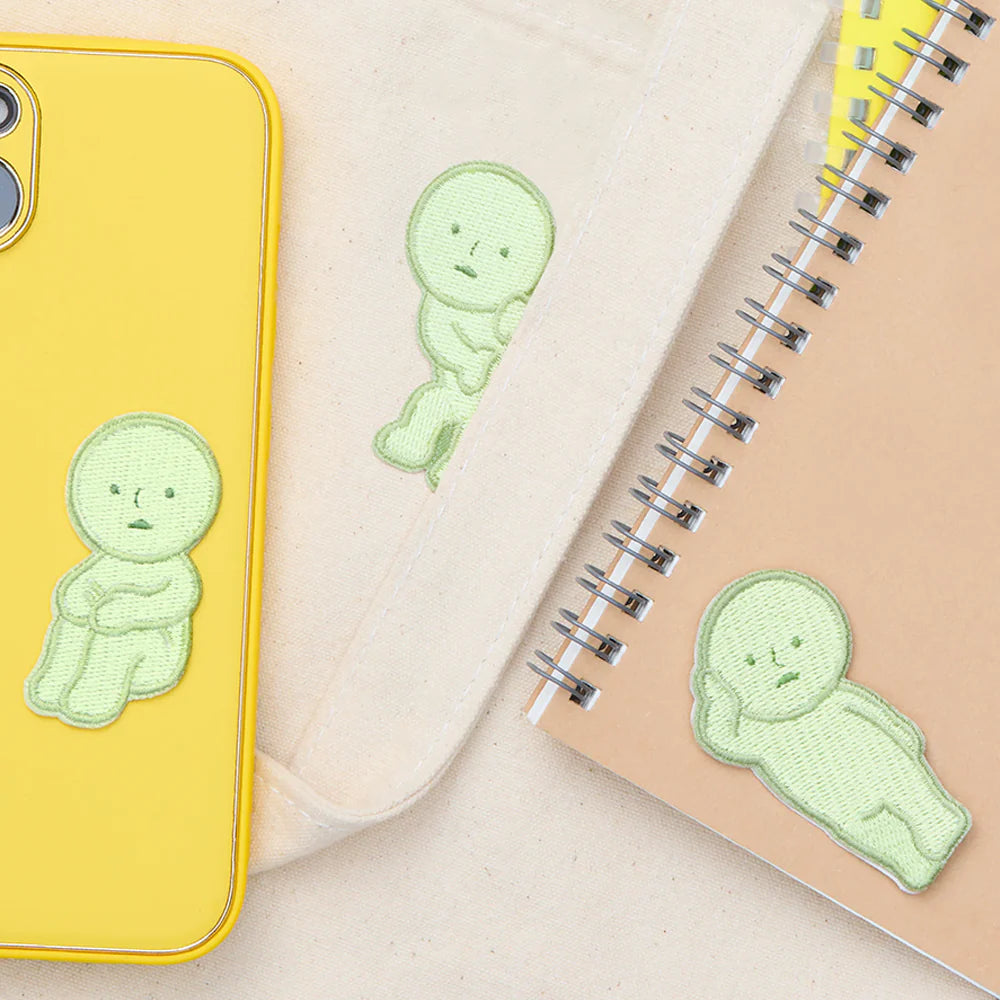 Smiski Embroidery Sticker Vol. 1 - Hugging Knees / Lounging / Peeking