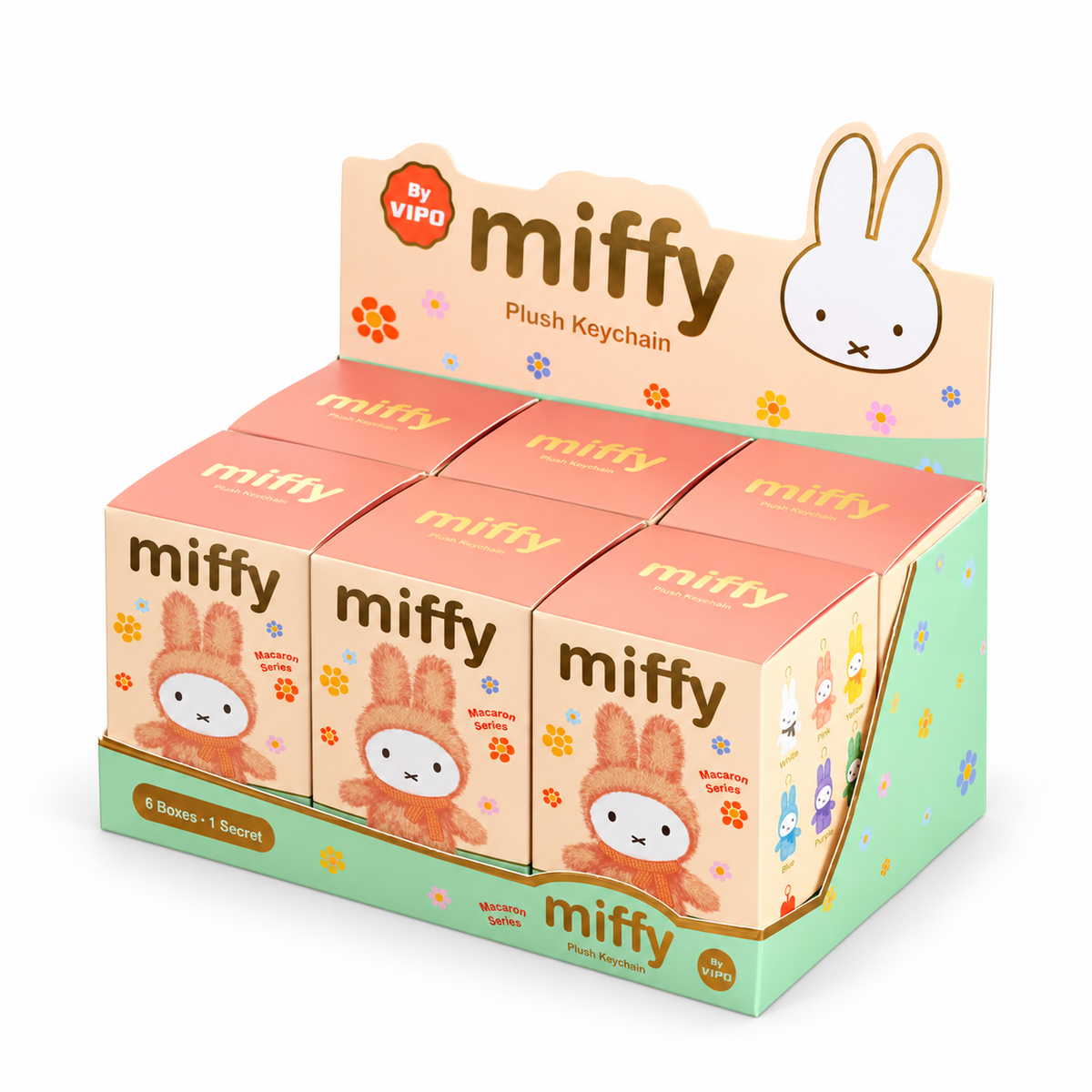 VIPO x Miffy Macaron Series Plush Blind Box