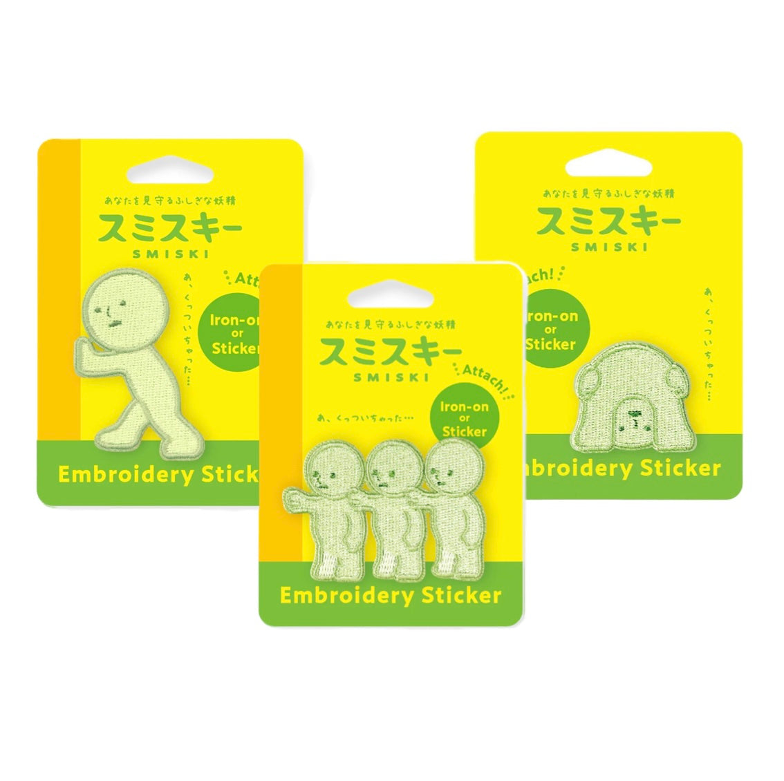 Smiski Embroidery Sticker Vol. 2 - Peeking / Pushing / Little