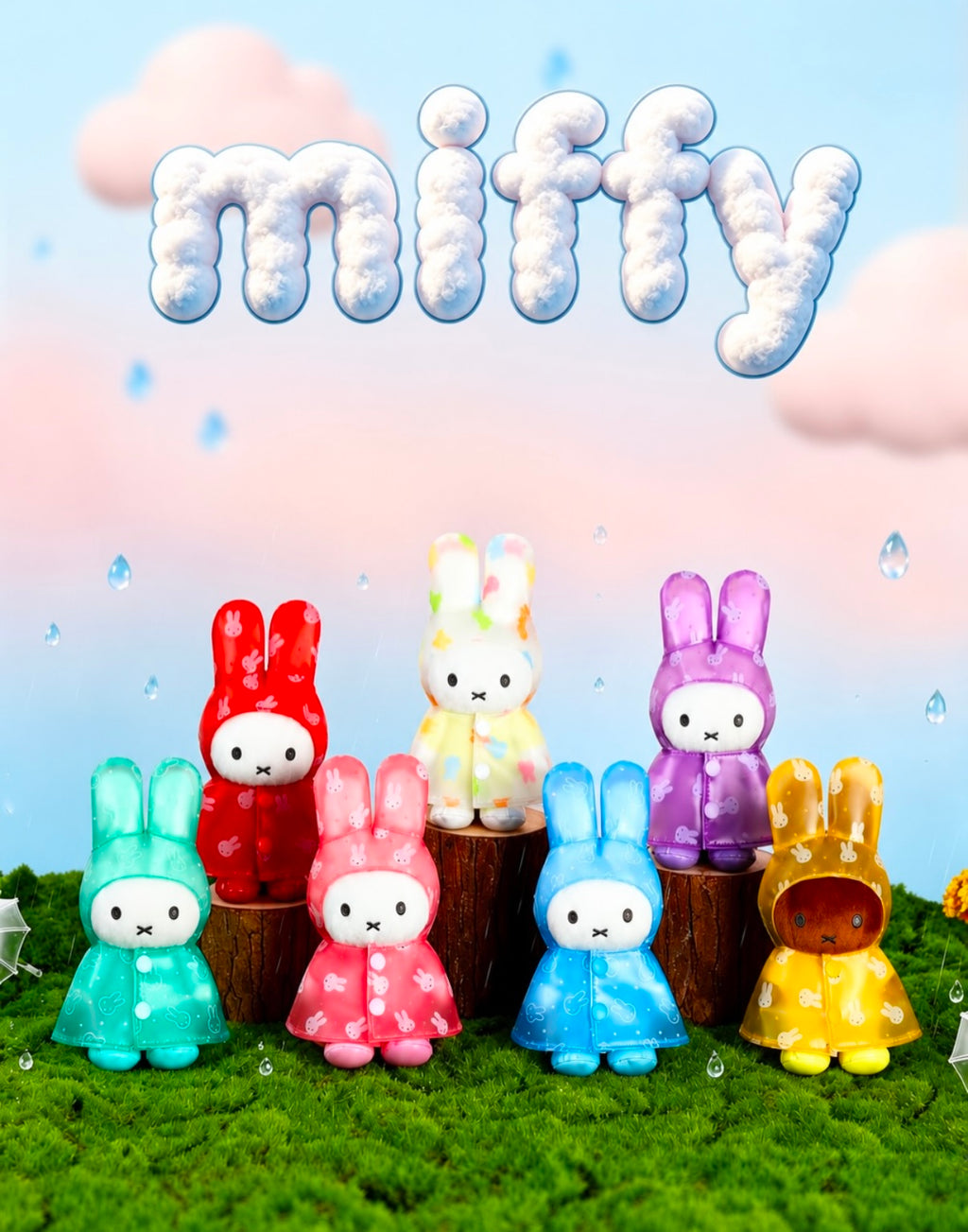 VIPO x Miffy Raincoat Keychain Blind Box (PRE-ORDER)