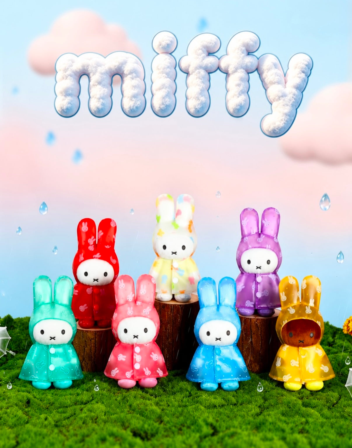 VIPO x Miffy Raincoat Keychain Blind Box (PRE-ORDER)