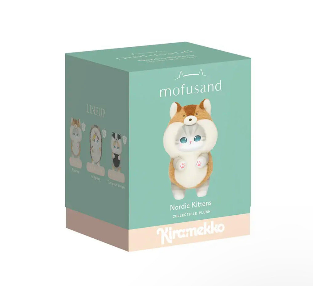 Mofusand Kiramekko Nordic Kittens Keychain Plush