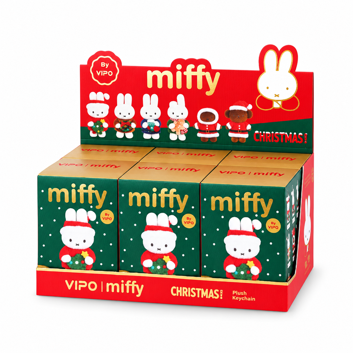VIPO x Miffy Christmas Keychain Blind Box (PRE-ORDER)