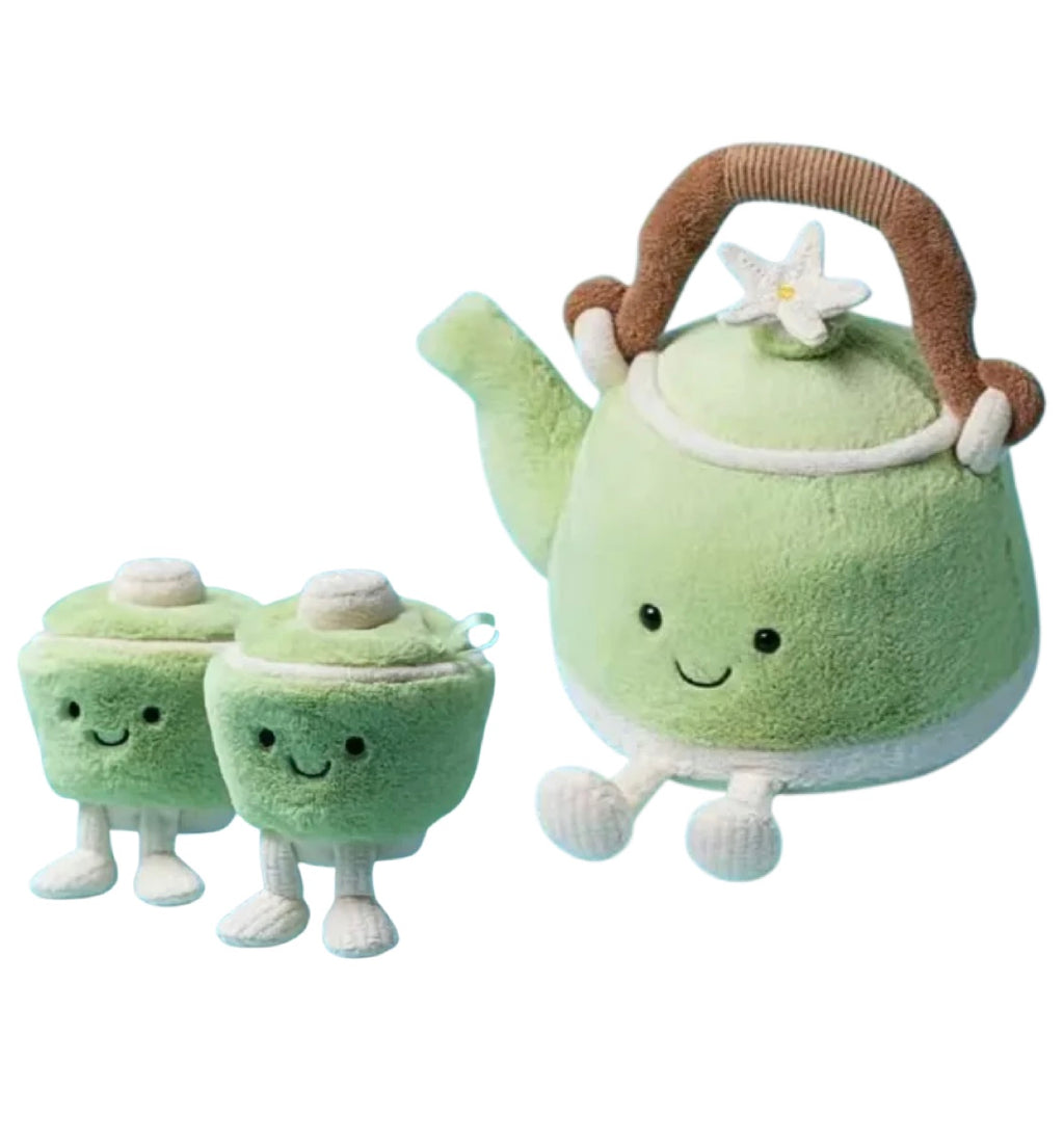 Jellycat Vividdy Teapot + Ool & Ong Teacups