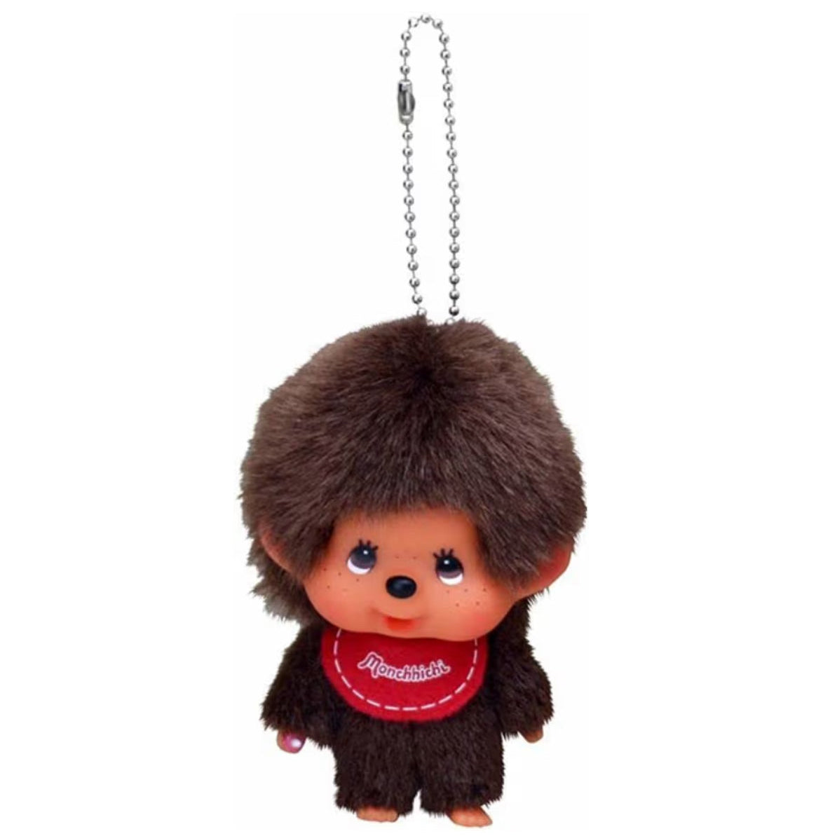 Monchhichi Chibi Head Keychain Brown