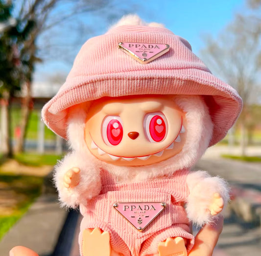 Labubu Outfit - Bucket Hat and Overalls (PRE-ORDER)