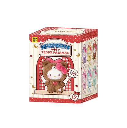 Hello Kitty Teddy Pajamas Plush Keychain Blind Box