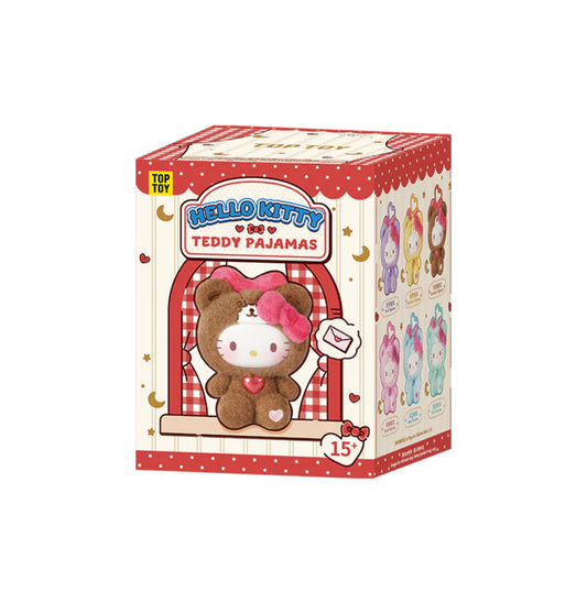 Hello Kitty Teddy Pajamas Plush Keychain Blind Box