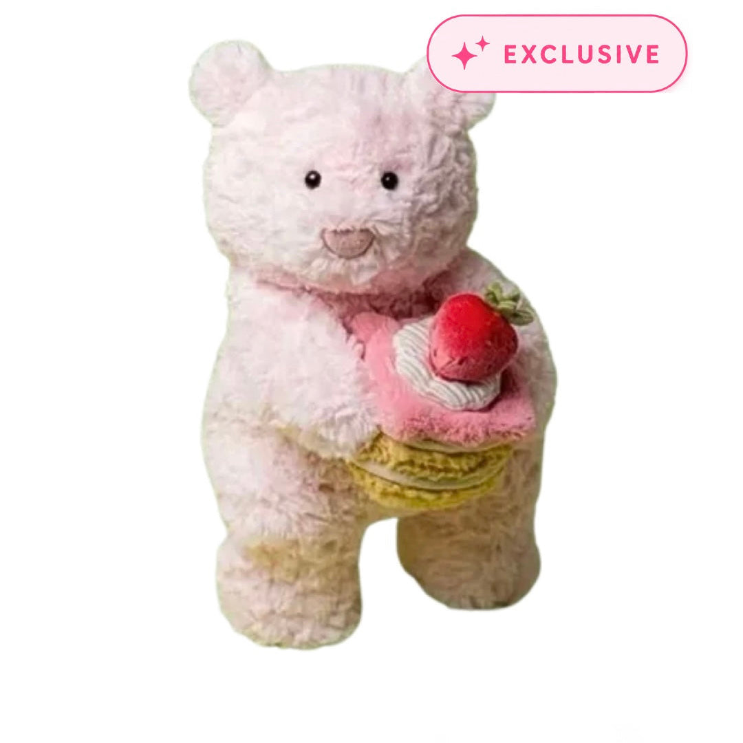 Jellycat Strawberry Cake Leola Bear (Shanghai Exclusive)