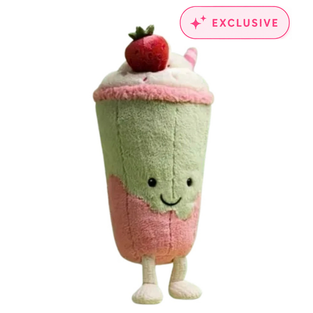 Jellycat Beritty Strawberry Matcha Latte (Shanghai Exclusive)