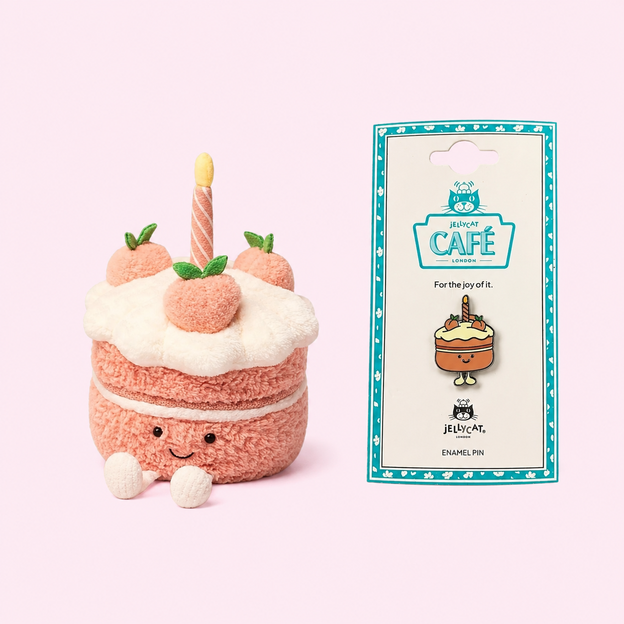 Jellycat Amuseable Peach Birthday Cake (Shanghai Exclusive)