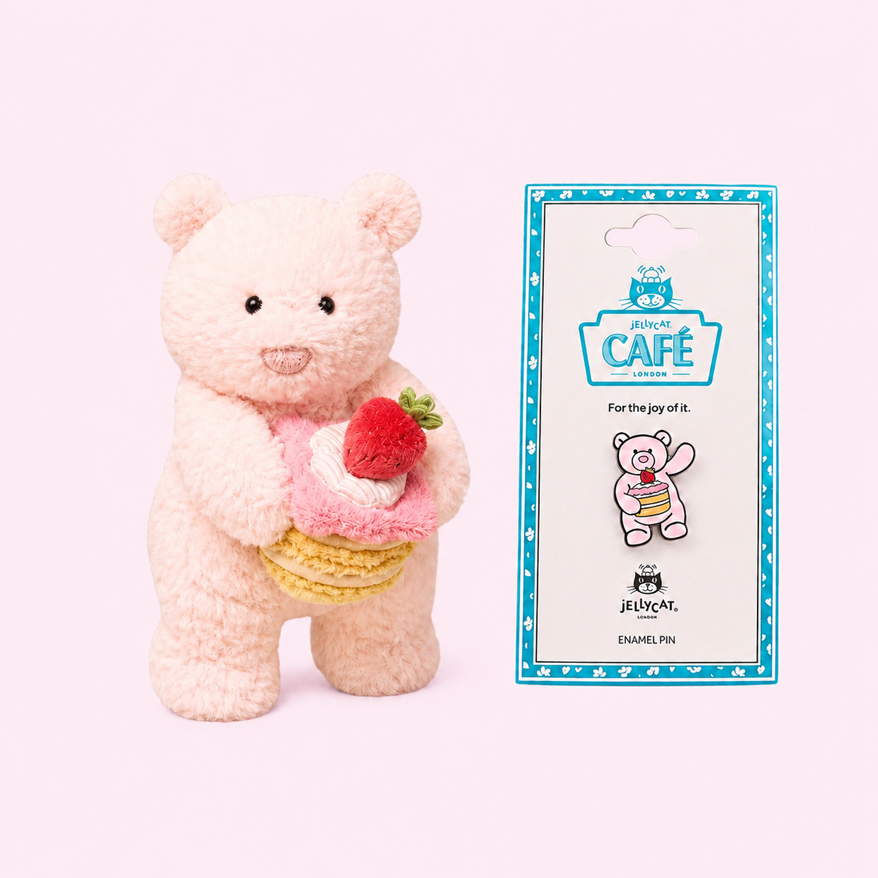Jellycat Strawberry Cake Leola Bear (Shanghai Exclusive)