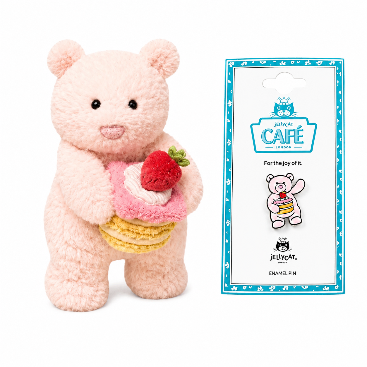 Jellycat Strawberry Cake Leola Bear (Shanghai Exclusive)