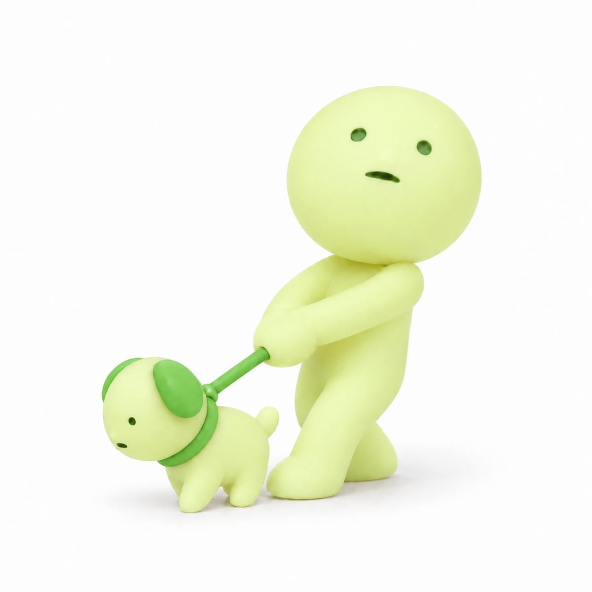 Smiski Secret Figure: Dog Walking (Sunday Series)