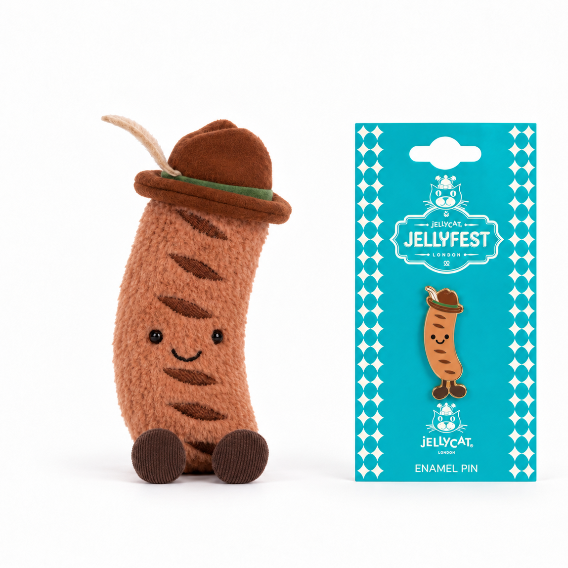 Jellycat Amuseables Wilhelm Von Bratwurst