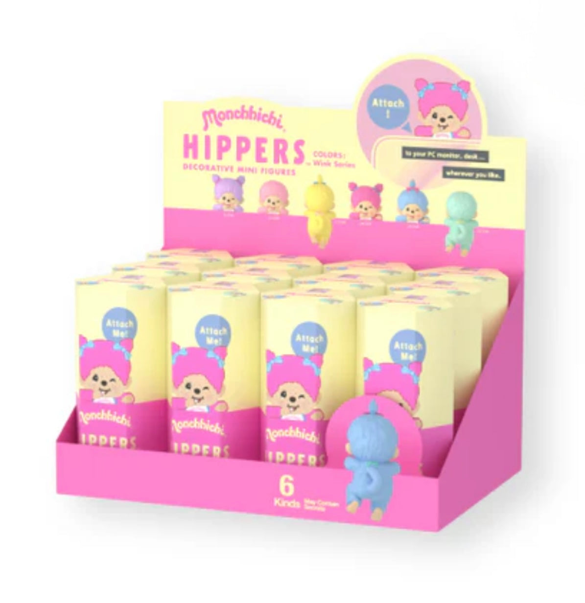 Monchhichi HIPPERS COLORS: Wink Series (PRE-ORDER)