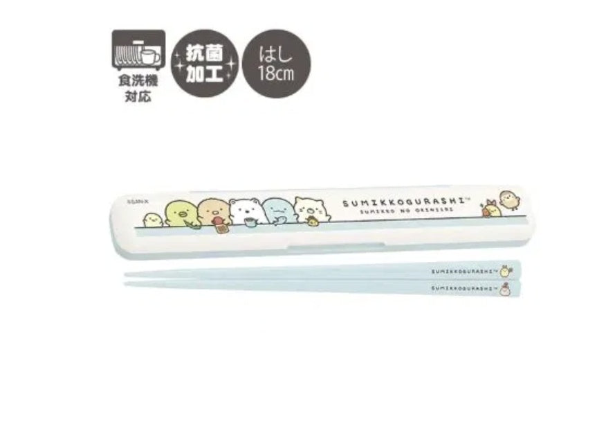 Sumikko Gurashi Chopsticks & Case - Blue (Characters)