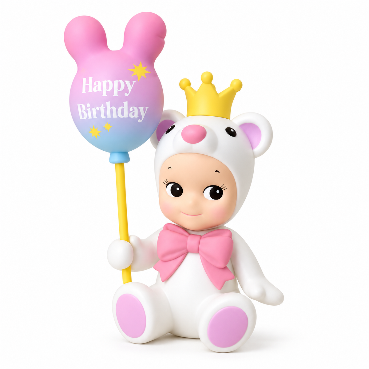 Sonny Angel Secret Figure: White Bear (Birthday Gift Bear Series)