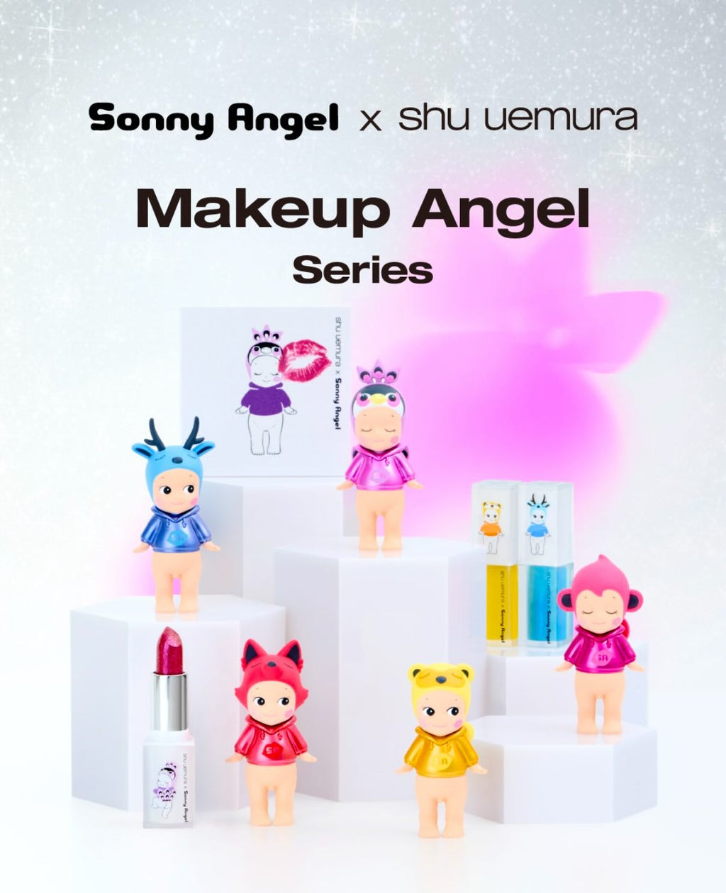 Sonny Angel X Shu Uemura Makeup Angel Series (PRE-ORDER)