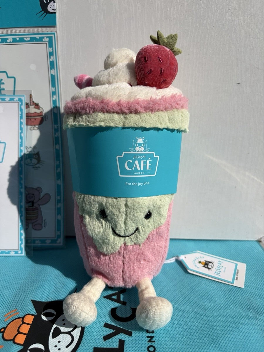 Jellycat Beritty Strawberry Matcha Latte (Shanghai Exclusive)