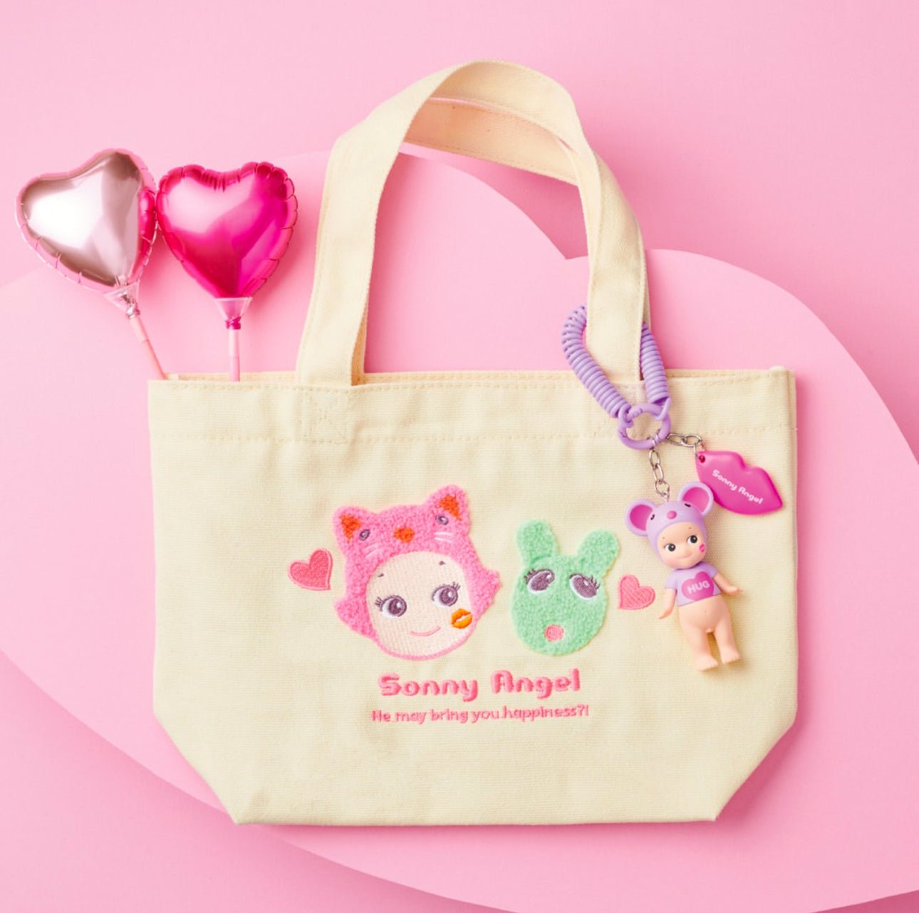 Sonny Angel Kiss Kiss Canvas Tote Bag